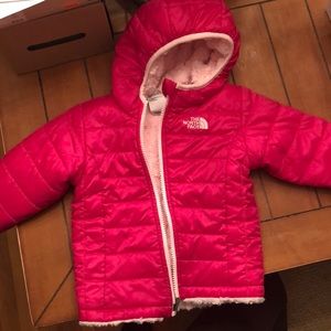 Pink north face for toddler girl